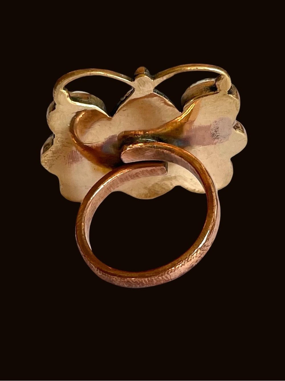 Wild Horse Jasper And Copper Adjustable Ring - Picture 5 of 8